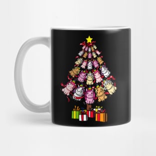Unicorn Christmas Tree Funny Magical Party Mug